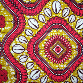 205 Afrikaanse stof | African Ankara Wax Print 100% cotton  | prijs / yard