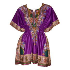 Afrikaanse dashiki jurk DARK PURPLE | kaftan | Vlisco ANGELINA