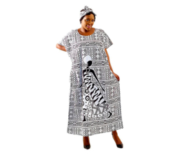 Afrikaanse MUD CLOTH print kaftan 100% katoen | woman #7