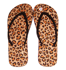 Flip flops LEOPARD print | exotische slippers | maat 37 en 38