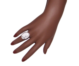 WIT-TURQUOISE ring | Boho Chic - Ibiza style
