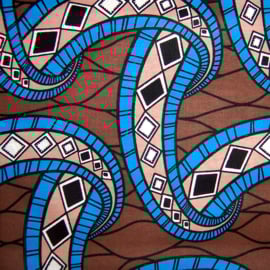 294 Afrikaanse stof | African Wax Print - 100% cotton | prijs / yard