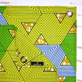 Afrikaanse PLACEMATS Amara | set van 2 | african wax print stof | 32,5 x 45 cm | 100% katoen