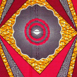 166 Afrikaanse stof | African Ankara Wax Print 100% cotton  | prijs / yard