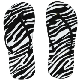 Flip flops ZEBRA print | exotische slippers | maat 37 en 38