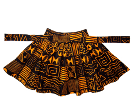 Afrikaanse print mini rok MUD CLOTH 100% katoen | maat S-3XL