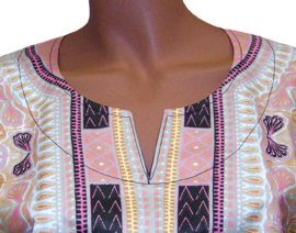 Afrikaans dashiki shirt  CHAMPAGNE | Vlisco ANGELINA