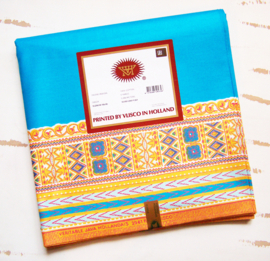Dashiki stof TURQUOISE | ANGELINA Java Prints van VLISCO | 6 yards = 3 dashiki patronen