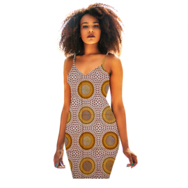182 Afrikaanse stof | African Wax Print - 100% cotton | prijs / yard