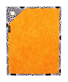 GASTENDOEKJES set MELOEN & ORANGE met afrikaanse print | kadoset met zeepje en wandhaak