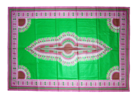 Dashiki stof GREEN | ANGELINA Java Prints van VLISCO | 6 yards = 3 dashiki patronen
