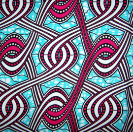 233 Afrikaanse stof | African Wax Print - Ankara fabric - 100% cotton | prijs / yard