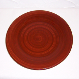 Dinerborden set van 2 - Dishes & Deco | Dinerbord Marron Ø 24 cm + Onderbord Bruin Ø 27,5 cm