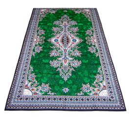 Dashiki stof EMERALD | etnische print | 100% katoen | coupon 166 x 108 cm