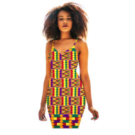 340 Afrikaanse stof | Kente Ghana - African Wax Print - Polycotton