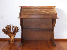 Antiek eiken houten rolluikbureau, rolbureau / secretaire