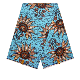 387 Afrikaanse stof | African Wax Print - Ankara fabric - high quality cotton | prijs / yard