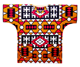 Afrikaans dashiki shirt | unisex | SAMACACA ANGOLA mosterd