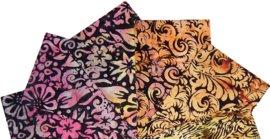 BATIK quiltstoffen | 10 Fat Quarters 100% katoen | batik mix #10