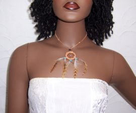 DREAMCATCHER ketting lichtbruin | Vintage - Bohemian