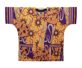 Afrikaans dashiki shirt AJANI | african wax print | maat 4XL/5XL