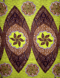 368 Afrikaanse stof | African Wax Print - 100% cotton  | prijs / yard