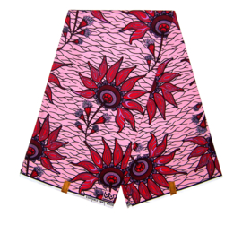 388 Afrikaanse stof | African Wax Print - 100% cotton | prijs / yard