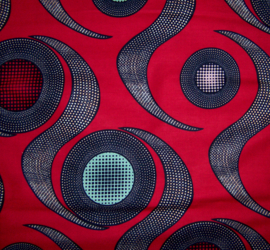390 Afrikaanse stof | African Wax Print - Ankara fabric - high quality cotton | prijs / yard