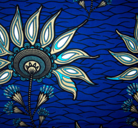389 Afrikaanse stof | African Wax Print - 100% cotton | prijs / yard