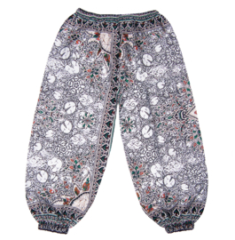 Dashiki harem broek WHITE | dames Aladdin pants | maat XL