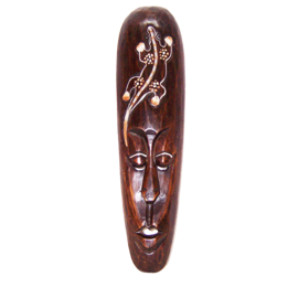 Afrikaans masker 50 cm | houten masker (#B)