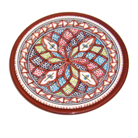 Dinerborden set van 2 - Dishes & Deco | Dinerbord Marron Ø 24 cm + Onderbord Bruin Ø 27,5 cm