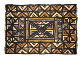 Bogolan mud cloth uit Mali - Afrikaanse modderdoek Bambara - 4 color 110x160 cm (#4)