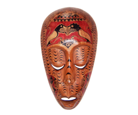 EXOTISCH MASKER uit Bali 33 cm | houten masker handbeschilderd