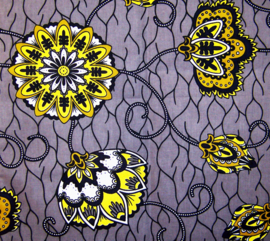Afrikaans sjaaltje BADRU | african wax print | katoen 118 x 18 cm