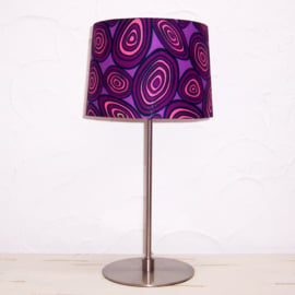 Afrikaanse tafellamp PURPLE STONES | African Wax Block Print | schemerlamp | 40 cm