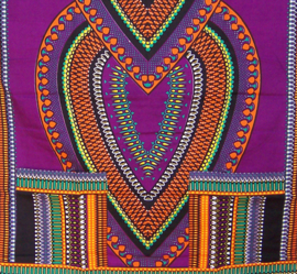 Afrikaans dashiki shirt HEART PAARS | african print | unisex