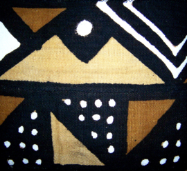 BAMBARA sierkussen van Bogolan mud cloth uit Mali | 50 x 50 cm