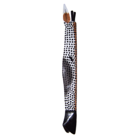 100 cm Houten GIRAFFE masker TEMIKA - Afrikaans dierenmasker