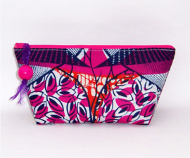 ELENE make-up tasje van katoen met batik print