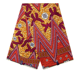 371 Afrikaanse stof | African Ankara Wax Print 100% cotton  | prijs / yard