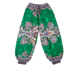 Dashiki harem broek EMERALD | dames Aladdin pants | maat M/L