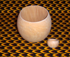 HOUTEN armband + ring set DIVINE | African Chic | cherry wood | bangle maat M = 20 cm