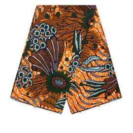 438 Afrikaanse stof | African Wax Print - premium soft cotton | per yard