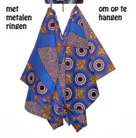 Afrikaanse PLACEMATS Terrazzo | set van 2 | african wax print  | 32,5 x 45 cm | 100% katoen Ankara stof