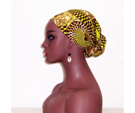 Hoofddoek RAZI | afrikaanse waxprint | katoen 114 x 38 cm