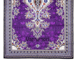 Dashiki stof VIOLET | etnische print | 100% katoen | coupon 166 x 108 cm