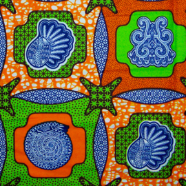 159 Afrikaanse stof | African Ankara Wax Print 100% cotton  | prijs / yard