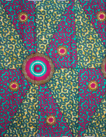 141 Afrikaanse stof | African Ankara Wax Print 100% cotton  | prijs / yard