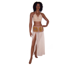 Afrikaanse rok / strandjurk GYPSY | African beach dress | maat L-40